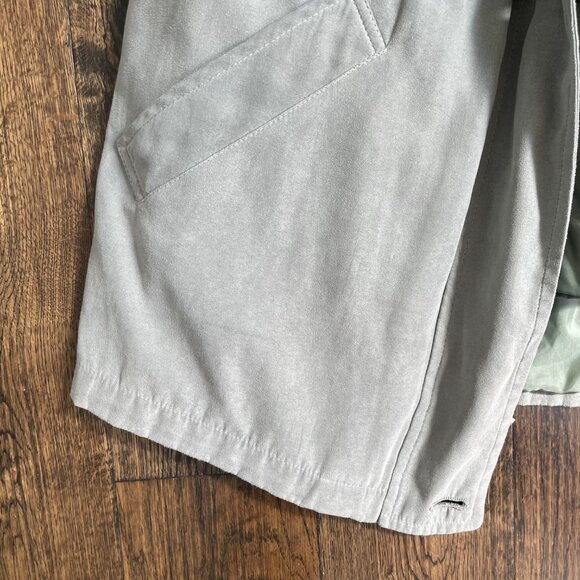 London Fog Sage Green Hooded Rain Jacket Windbreaker Size Small - Picture 12 of 16